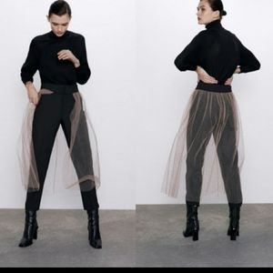 Zara pants with tulle